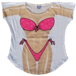 hot pink swimsuit coverups