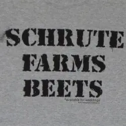 schrute farms beets t shirt