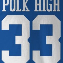 polk high 33 shirt