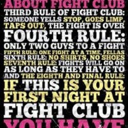 rules of fight club poster