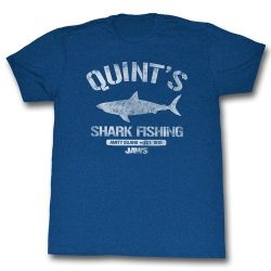 quint's shark fishing t shirt