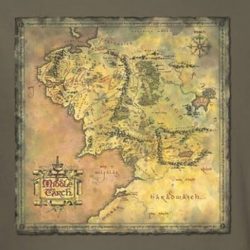 map of middle earth shirt