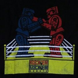 rock em sock em robots t shirt