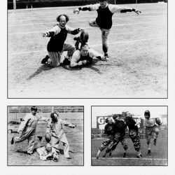 three stooges football poster