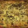 legend of zelda map poster