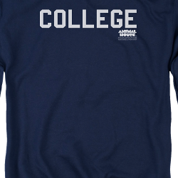 animal house college sweatshirt font