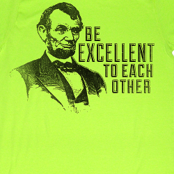 lincoln on a bear shirt