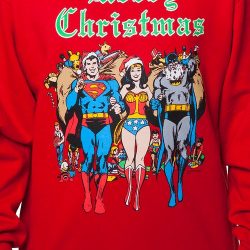 comic book christmas sweaters