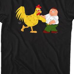 why are peter and the chicken fighting