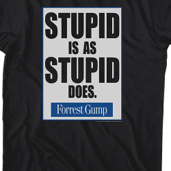 stupid is what stupid does forrest gump