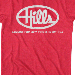 hills department store t shirts