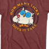 how many licks does it take t shirt