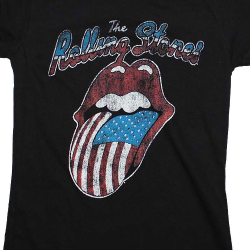 rolling stones american flag tongue t shirt