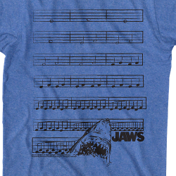 jaws theme song notes