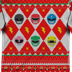 power ranger christmas sweater