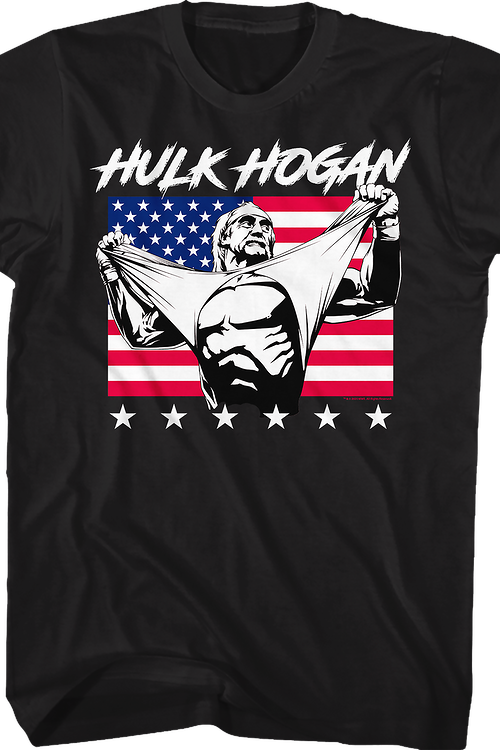hulk hogan with american flag hulk hogan with american flag