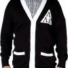 revenge of the nerds tri lam cardigan sweater