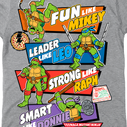 ninja turtle fathers day shirt
