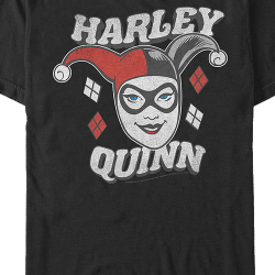 what does harley quinn shirt say
