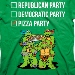 ninja turtle loves pizza