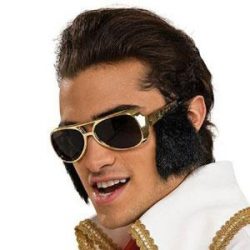 elvis glasses with sideburns