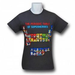 periodic table of superheroes shirt