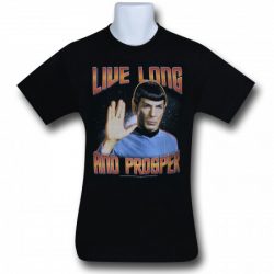 spock live long and prosper t shirt