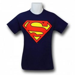 navy blue superman shirt