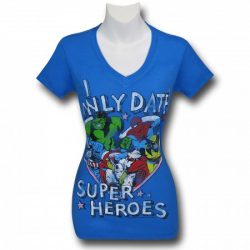 i only date superheroes tshirt