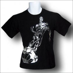 silver foil t shirt