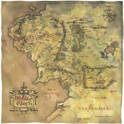 lord of rings middle earth map