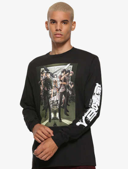 attack on titan long sleeve shirt