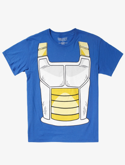 vegeta battle armor shirt