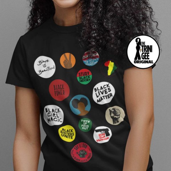 Black Girl Magic Tee - Black Lives Matter Shirt - Afro Puffs - Fists Up Fros Out - Black Fist - African Tee - Black History Shirt