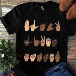 Black Lives Matter ASL Sign Language shirt