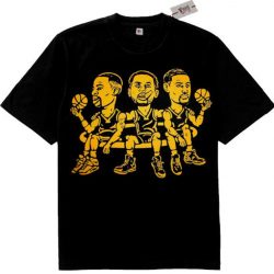 Black Yellow Stephen Curry Klay Thompson Draymond Green shirt The City