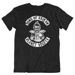 New Sons Of Saiyan Vegeta Inspired Design Printed Black T shirt All Sizes
