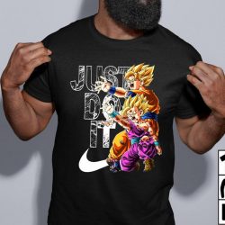 Dragonball Z Goku And Gohan Kamehameha Nike Just Do It T-Shirt