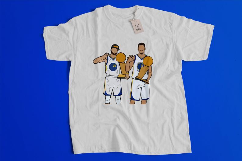 Steph Curry x Klay Thompson Trophies Tshirt Steph Curry x Klay Thompson Trophies Tshirt