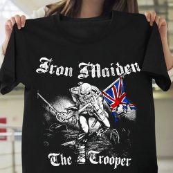 Iron Maiden The Trooper Steve Harris Official Tee T-Shirt Unisex Black Size S-5XL, Iron Maiden Vintage Shirt, Iron Maiden Eddie T Shirt