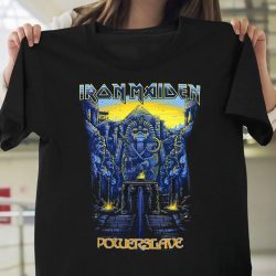 Iron Maiden Dark Ink Powerslave Graphic T-Shirt Black Size S-5XL - Iron Maiden Vintage Shirt - Iron Maiden Eddie Shirt