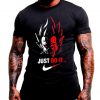 Vegeta Just Do It Men Black T Shirt
