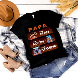 Dad Dragonball Shirt, Papa The Man The Myth The Legend Dragon Ball, Vegeta Goku Gohan Trunks shirt, Father's Day Gift For Men Anime Shirt