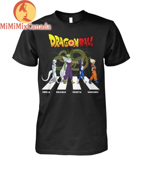 Dragon Ball Abbey Road Frieza Piccolo Vegeta Son Goku shirt