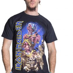Iron Maiden Somewhere Back In Time Steve Harris Official Tee T-Shirt Mens Unisex