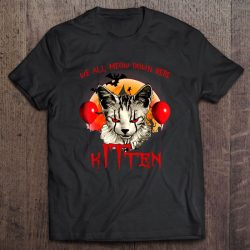 We All Meow Down Here Kitten Pennywise Cat Halloween