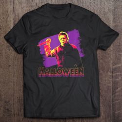 Halloween Michael Myers Neon Portrait