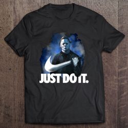 Just Do It Michael Myers With Knife Nike Logo