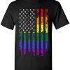 shop4ever Distressed Rainbow Flag T-Shirt Gay Pride Shirts