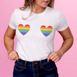 Rainbow Boobs Pride Shirt, LGBQT Pride T-Shirt, LGBQT Support Tee, Empowerment Shirt, Pride Tee, Pride T-Shirt, Pride Parade